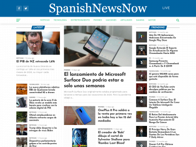 spanishnewsnow.com snapshot