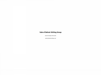 belvoirwriting.co.uk snapshot