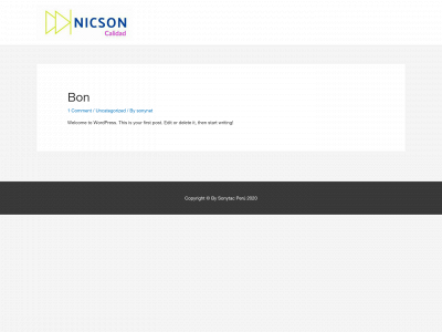 nicsoncalidad.com snapshot