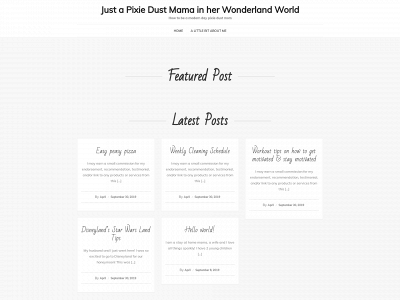 pixiedustmama.com snapshot