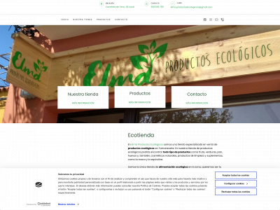 elmaproductosecologicos.com snapshot