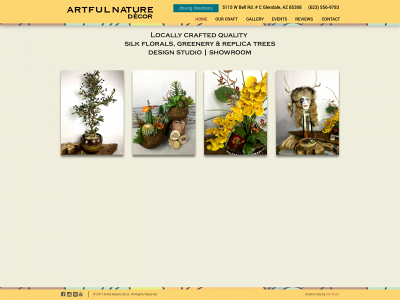 artfulnaturedecor.com snapshot