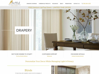 artfulwindowcoverings.ca snapshot