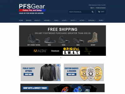 pfsgear.com snapshot
