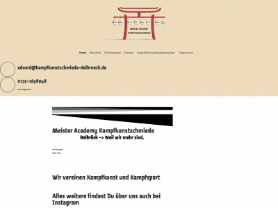 kampfkunstschmiede-delbrueck.de snapshot
