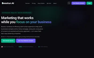 boostur.ai snapshot