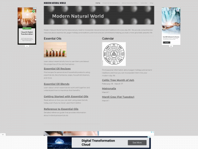 www.modernnaturalworld.com snapshot