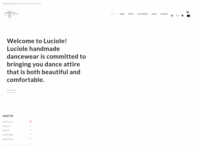lucioledancewear.com snapshot