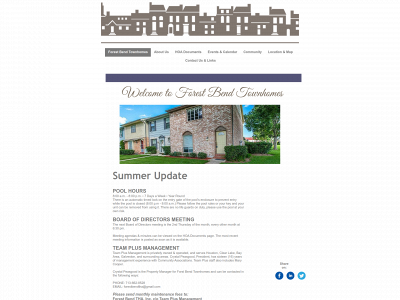 forestbendtownhomes.com snapshot