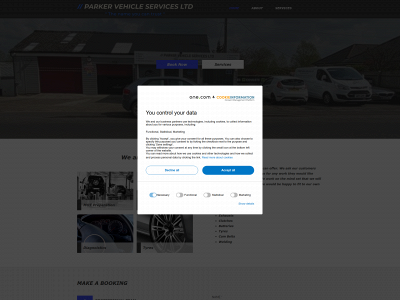 parkervehicleservices.co.uk snapshot