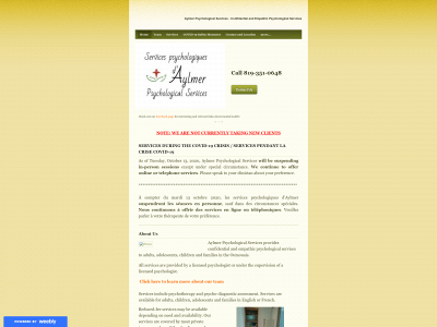 www.aylmermentalhealth.com snapshot