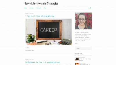 savvylifestylesandstrategies.com snapshot