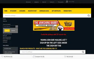 vanishingrabbit.com snapshot