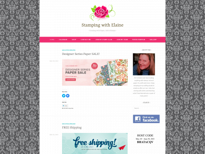 stampingwithelaine.com snapshot