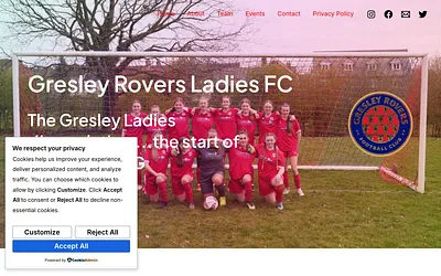 gresleyroversladiesfc.uk snapshot