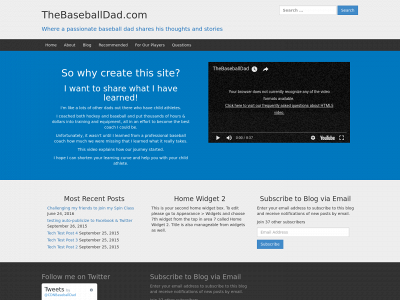 thebaseballdad.com snapshot