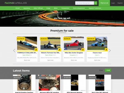 racingcarsales.com.au snapshot