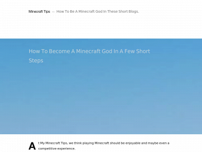 myminecrafttips.com snapshot