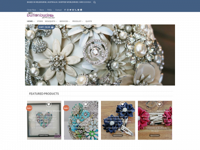 mybuttonbouquet.com snapshot