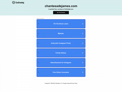 chantesadejames.com snapshot