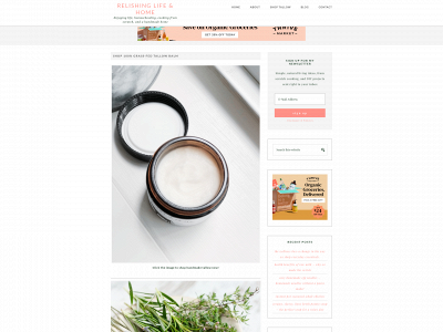 relishinglifeandhome.com snapshot