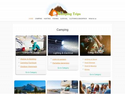thecampingtrips.com snapshot