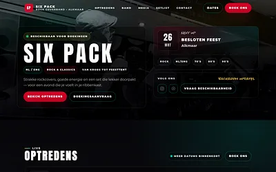 sixpacktheband.nl snapshot