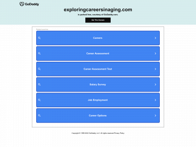 exploringcareersinaging.com snapshot