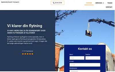 musiktransport.dk snapshot