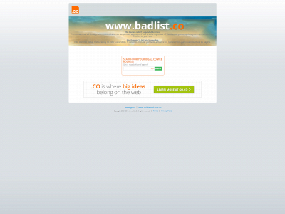 www.badlist.co snapshot