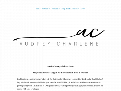 audreycharlene.com snapshot