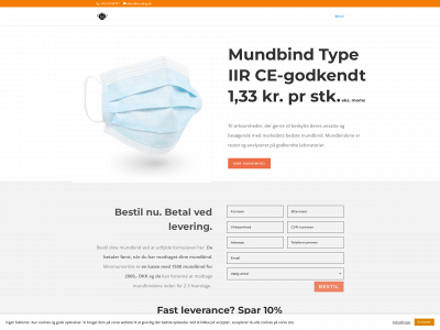 mundbind-engros.dk snapshot