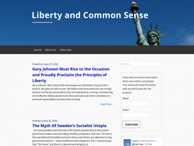 libertyandcommonsense.com snapshot
