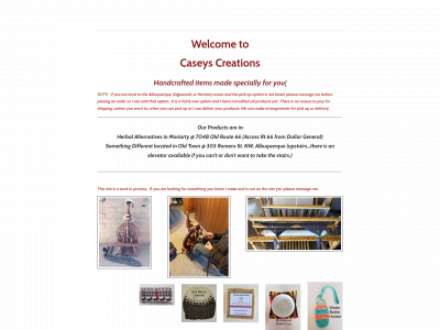 www.caseys-creations.com snapshot