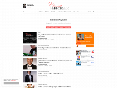 percussionmagazine.online snapshot