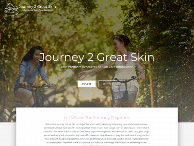 journey2greatskin.com snapshot