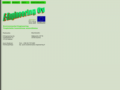 e-engineering.fi snapshot
