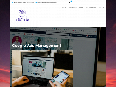 conoroneillmarketing.com snapshot