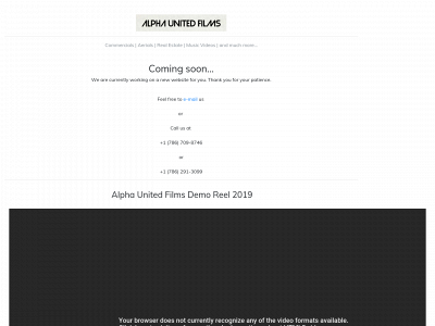 alphaunitedfilms.com snapshot