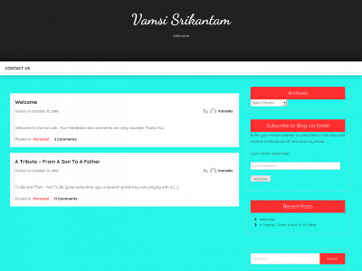 vamsisrikantam.com snapshot