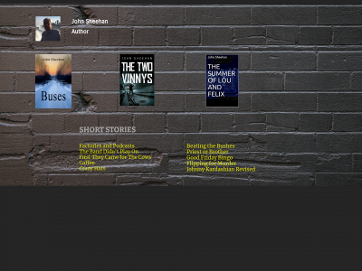 johnsheehanauthor.com snapshot