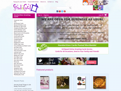 sendacard.co.uk snapshot