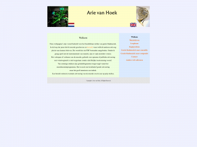 arievanhoek.nl snapshot