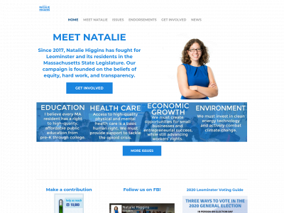 www.electnataliehiggins.com snapshot
