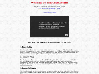 top3crazy.com snapshot
