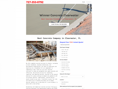 www.clearwaterconcretecontractors.com snapshot