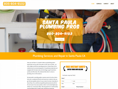 www.santapaulaplumbingpros.com snapshot