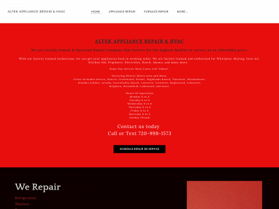 altekappliancerepair.com snapshot