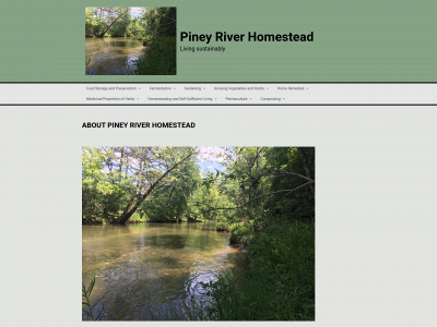 pineyriverhomestead.com snapshot