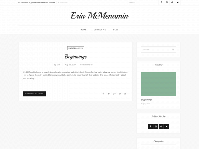 erinmcmenamin.com snapshot